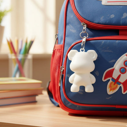 Cute bear toy keychain ideal for kids and adults